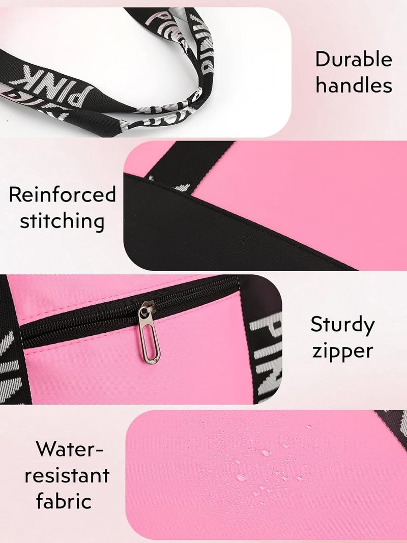 MOPERIL Travel Tote Bags for Women, Waterproof Beach Bag Spend the Night Bags for Women, Travel & Overnight Bag - Image 4